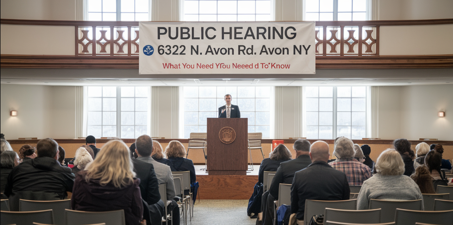 Public Hearing 6322 N Avon Rd Avon NY